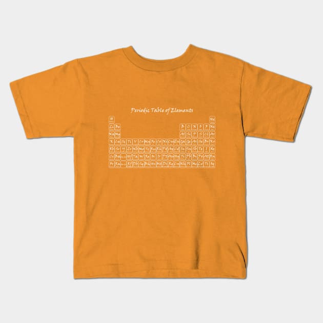 Periodic Table of Elements Kids T-Shirt by zoddie